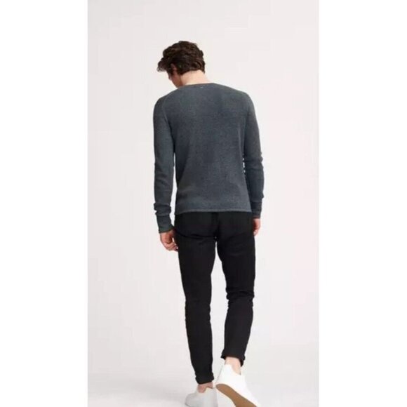 Rag‎ & Bone Men’s Drew Pullover Long Sleeve Gray Crew Neck Sweater SZ XXL - Picture 8 of 8